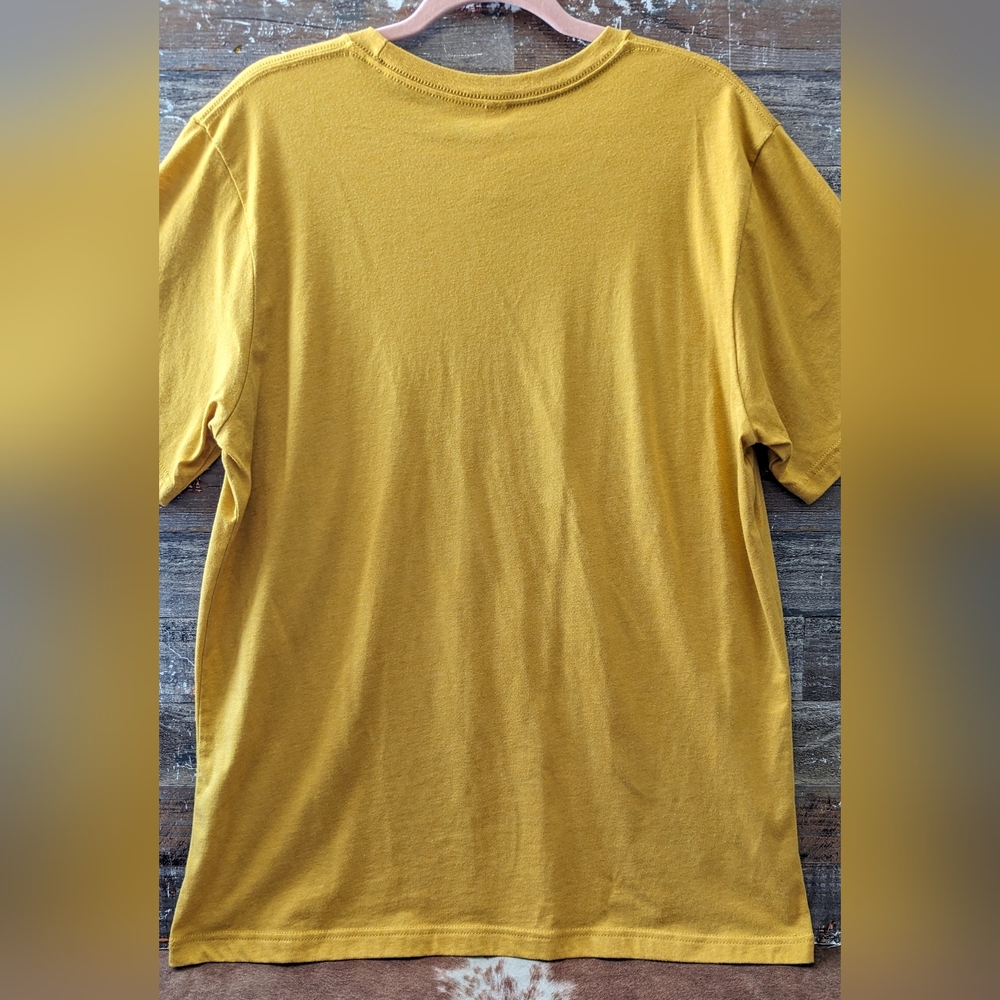 Bella Canvas Mustard Yellow American West Logo Tee - Picture 14 of 14